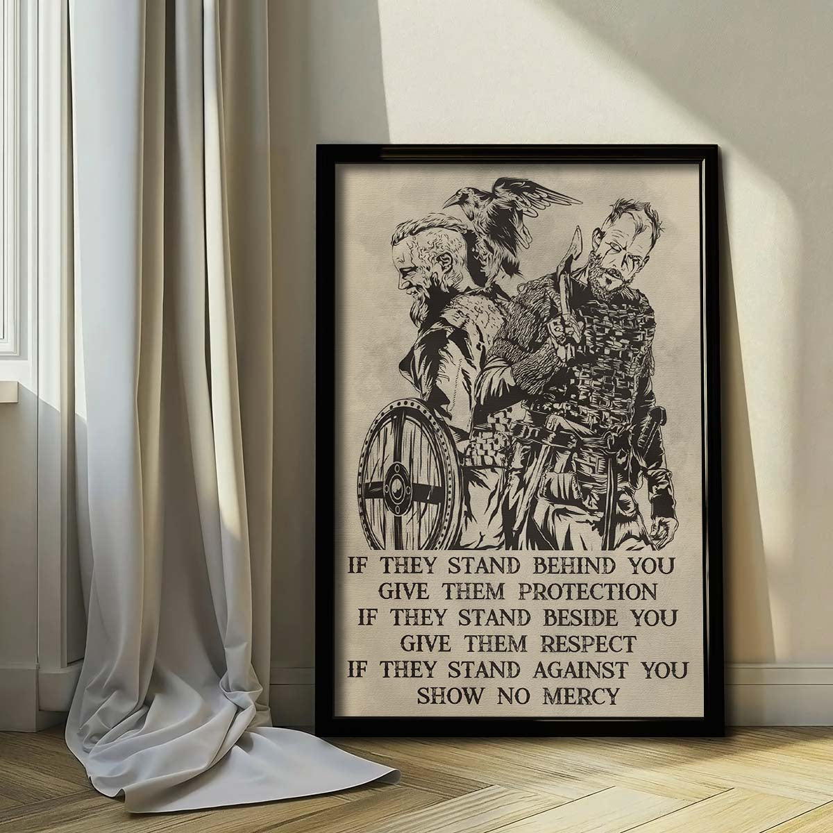 Viking Wall Art - Viking Poster - Viking Canvas - If - Show No Mercy - VK045 - Vertical Poster - Vertical Canvas