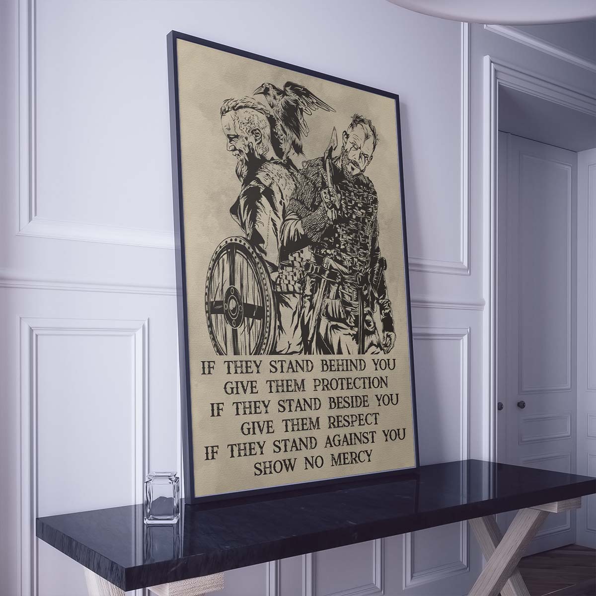 Viking Wall Art - Viking Poster - Viking Canvas - If - Show No Mercy - VK045 - Vertical Poster - Vertical Canvas