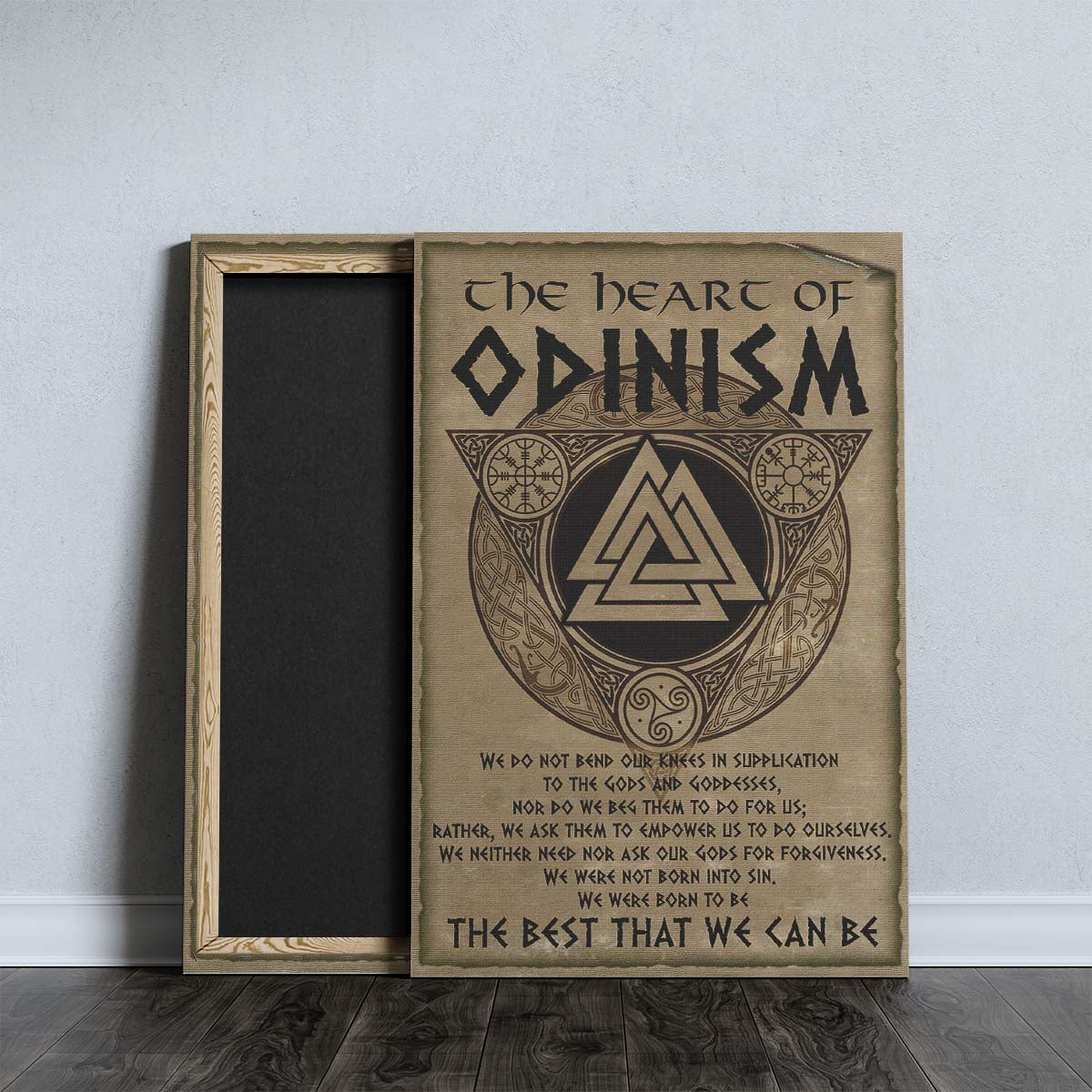 Viking Wall Art - Viking Poster - Viking Canvas - The Heart Of Odinism - VK004 - Vertical Poster - Vertical Canvas