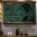 WA113 - Spartan Code - Warrior Ethos - English - Spartan - Horizontal Poster - Horizontal Canvas - Warrior Poster