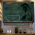 WA113 - Spartan Code - Warrior Ethos - English - Spartan - Horizontal Poster - Horizontal Canvas - Warrior Poster