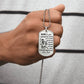 Samurai - Dad To Daughter - Never Forget That I Love You - Bushido - Katana - Ronin - Miyamoto Musashi - Samurai Dog Tag - Military Ball Chain - Luxury Dog Tag