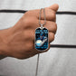 Warrior - It's not Over When You Lose - It's Over When You Quit - Sparta - Spartan - Black Dog Tag - Warrior Dog Tag - Military Ball Chain - Luxury Dog Tag