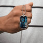 Dragon Ball - It's Not Over When You Lose - Goku - Supper Saiyan Blue - Black Dog Tag - Dragon Ball Dog Tag - Military Ball Chain - Luxury Dog Tag