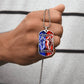 Samurai - Call On me Brother - Bushido - Katana - Ronin - Miyamoto Musashi - Military Ball Chain - Luxury Dog Tag