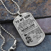 Dragon Ball - Dad To Son - Never Lose - Goku - Gohan - Goten - Dragon Ball Dog Tag - Military Ball Chain - Luxury Dog Tag
