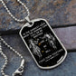 Samurai - Call On me Brother - Bushido - Katana - Ronin - Miyamoto Musashi - Galaxy - Black Dog Tag - Samurai Dog Tag - Military Ball Chain - Luxury Dog Tag