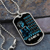Dragon Ball - Quitting Is Not - Goku - Supper Saiyan Blue - Galaxy - Black Dog Tag - Dragon Ball Dog Tag - Military Ball Chain - Luxury Dog Tag