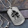 Knight Templar - IF - Show No Mercy - Knight Templar Dog Tag - Military Ball Chain - Luxury Dog Tag