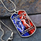 Samurai - Call On me Brother - Bushido - Katana - Ronin - Miyamoto Musashi - Military Ball Chain - Luxury Dog Tag