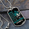 Dragon Ball - Quitting Is Not - Vegeta - Supper Saiyan Blue - Galaxy - Black Dog Tag - Dragon Ball Dog Tag - Military Ball Chain - Luxury Dog Tag