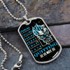 Dragon Ball - Quitting Is Not 2 - Vegeta - Supper Saiyan Blue - Galaxy - Black Dog Tag - Dragon Ball Dog Tag - Military Ball Chain - Luxury Dog Tag
