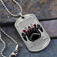 Warrior - Make No Mistake - Sparta - Spartan - Warrior Dog Tag - Military Ball Chain - Luxury Dog Tag