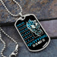 Dragon Ball - Quitting Is Not 2 - Vegeta - Supper Saiyan Blue - Black Dog Tag - Dragon Ball Dog Tag - Military Ball Chain - Luxury Dog Tag