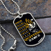 Dragon Ball - Quitting Is Not - Vegeta - Supper Saiyan - Black Dog Tag - Dragon Ball Dog Tag - Military Ball Chain - Luxury Dog Tag