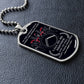 Warrior - Call On Me Brother - Sparta - Spartan - Black Dog Tag - Warrior Dog Tag - Military Ball Chain - Luxury Dog Tag