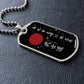 Samurai - The Seven Virtures Of Bushido - Bushido - Katana - Ronin - Galaxy - Black Dog Tag - Samurai Dog Tag - Military Ball Chain - Luxury Dog Tag