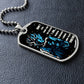 Dragon Ball - Don't Ever Think That The Reason - Goku - Galaxy - Black Dog Tag - Dragon Ball Dog Tag - Military Ball Chain - Luxury Dog Tag