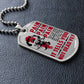 Samurai - PAIN - You Are Not Dead Yet - Bushido - Katana - Ronin - Samurai Dog Tag - Military Ball Chain - Luxury Dog Tag