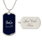 - Military Ball Chain - Luxury Dog Tag
