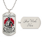 Samurai - Call On me Brother 2 - Bushido - Katana - Ronin - Miyamoto Musashi - Samurai Dog Tag - Military Ball Chain - Luxury Dog Tag