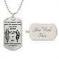 Samurai - Call On me Brother - Bushido - Katana - Ronin - Miyamoto Musashi - Samurai Dog Tag - Military Ball Chain - Luxury Dog Tag