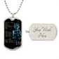 Dragon Ball - 7 5 3 CODE - Goku - Supper Saiyan Blue - Galaxy - Black Dog Tag - Dragon Ball Dog Tag - Military Ball Chain - Luxury Dog Tag