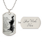 Samurai - There Is Nothings Outside Of Yourself - Bushido - Katana - Ronin - Samurai Dog Tag - Military Ball Chain - Luxury Dog Tag
