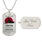 Warrior - Dad To Son - Your Way Back Home - Sparta - Spartan - Warrior Dog Tag - Military Ball Chain - Luxury Dog Tag