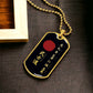 Samurai - The Seven Virtures Of Bushido - Bushido - Katana - Ronin - Black Dog Tag - Samurai Dog Tag - Military Ball Chain - Luxury Dog Tag
