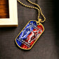 Samurai - Call On me Brother - Bushido - Katana - Ronin - Miyamoto Musashi - Military Ball Chain - Luxury Dog Tag