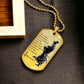 Samurai - There Is Nothings Outside Of Yourself - Bushido - Katana - Ronin - Samurai Dog Tag - Military Ball Chain - Luxury Dog Tag