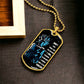 Dragon Ball - Don't Ever Think That The Reason - Goku - Galaxy - Black Dog Tag - Dragon Ball Dog Tag - Military Ball Chain - Luxury Dog Tag