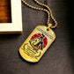 Samurai - Call On me Brother 2 - Bushido - Katana - Ronin - Miyamoto Musashi - Samurai Dog Tag - Military Ball Chain - Luxury Dog Tag