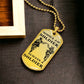 Soldier - Once A Soldier - Always A Soldier - Army - Marine - Soldier Dog Tag - Military Ball Chain - Luxury Dog Tag
