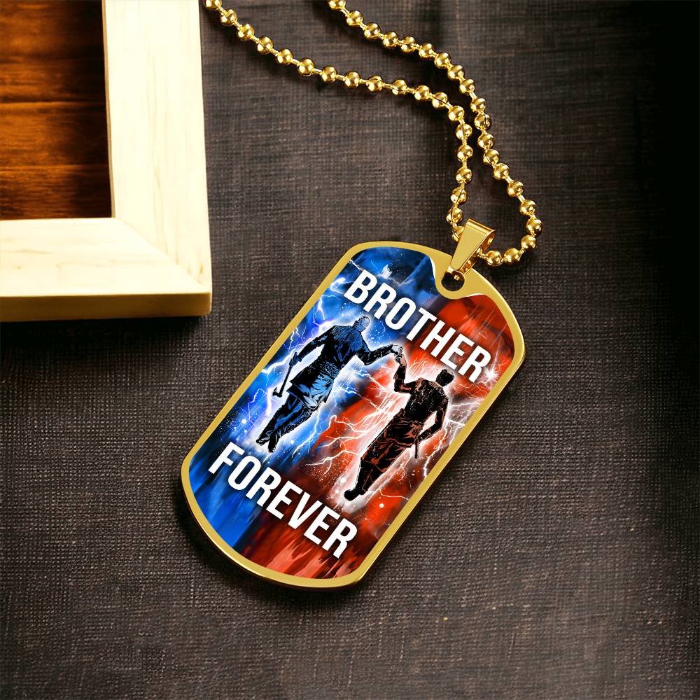 Viking - Brother Forever - Ragnar Lothbrok - Floki - Military Ball Chain - Luxury Dog Tag