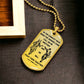 Samurai - Call On me Brother - Bushido - Katana - Ronin - Miyamoto Musashi - Samurai Dog Tag - Military Ball Chain - Luxury Dog Tag