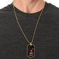 Knight Templar - Quitting Is Not - Black Dog Tag - Knight Templar Dog Tag - Military Ball Chain - Luxury Dog Tag