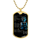 Dragon Ball - 7 5 3 CODE - Goku - Supper Saiyan Blue - Galaxy - Black Dog Tag - Dragon Ball Dog Tag - Military Ball Chain - Luxury Dog Tag
