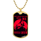 Samurai - That Which Does Not Kill Me - Should Run - Bushido - Katana - Ronin - Black Dog Tag - Samurai Dog Tag - Military Ball Chain - Luxury Dog Tag