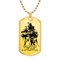 Knight Templar - I'm Not Going To Lose - Knight Templar Dog Tag - Military Ball Chain - Luxury Dog Tag