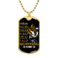 Dragon Ball - Quitting Is Not - Vegeta - Supper Saiyan - Black Dog Tag - Dragon Ball Dog Tag - Military Ball Chain - Luxury Dog Tag