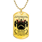 Warrior - Call On Me Brother - Sparta - Spartan - Warrior Dog Tag - Military Ball Chain - Luxury Dog Tag