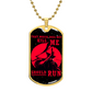 Samurai - That Which Does Not Kill Me - Should Run - Bushido - Katana - Ronin - Galaxy - Black Dog Tag - Samurai Dog Tag - Military Ball Chain - Luxury Dog Tag