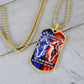 Samurai - Call On me Brother - Bushido - Katana - Ronin - Miyamoto Musashi - Military Ball Chain - Luxury Dog Tag