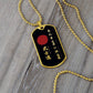 Samurai - The Seven Virtures Of Bushido - Bushido - Katana - Ronin - Black Dog Tag - Samurai Dog Tag - Military Ball Chain - Luxury Dog Tag