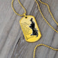 Samurai - There Is Nothings Outside Of Yourself - Bushido - Katana - Ronin - Samurai Dog Tag - Military Ball Chain - Luxury Dog Tag