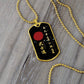 Samurai - The Seven Virtures Of Bushido - Bushido - Katana - Ronin - Galaxy - Black Dog Tag - Samurai Dog Tag - Military Ball Chain - Luxury Dog Tag