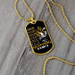 Dragon Ball - Quitting Is Not - Vegeta - Supper Saiyan - Black Dog Tag - Dragon Ball Dog Tag - Military Ball Chain - Luxury Dog Tag