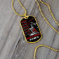 Knight Templar - Quitting Is Not - Black Dog Tag - Knight Templar Dog Tag - Military Ball Chain - Luxury Dog Tag
